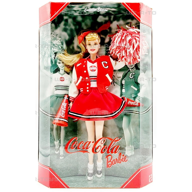Coca Cola Cheerleader Barbie Doll Collector Edition 2000 Mattel