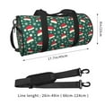 thumbnail image 2 of Balery Santa Hat Joy Green Festive Bolsa de Gimnasio para Mujeres y Hombres, Bolsa de Viaje Impermeable, Bolsa de Fin de Semana con Compartimento para Zapatos y Bolsillo Húmedo, 2 of 6