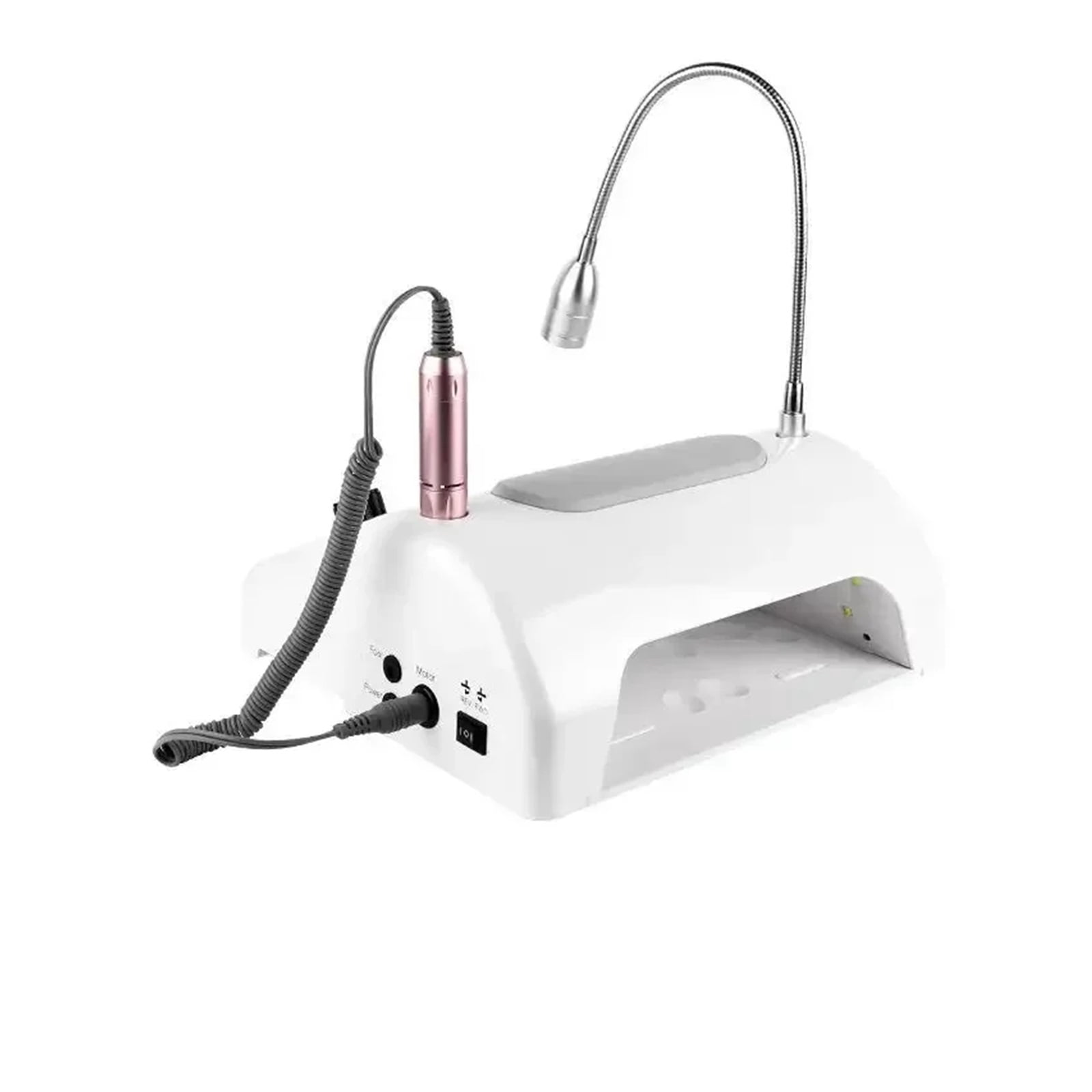 5 IN 1 Newest 80W UV LED Lamp Nail Dryer With Vacuum Cleaner Nail Dust Collector Machine Nail Drill Powerful Salon Tools