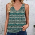 thumbnail image 2 of DeHolifer Tank Tops for Women Summer V-Neck Sleeveless Basic Tee Casual Loose Shirts Spring Beach Vacation Clothes Navy XL, 2 of 4