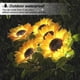 thumbnail image 3 of Lámpara solar enchufable para exteriores, farol de girasol de simulación impermeable, decoración de jardín, 2 uds., 3 of 5