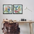 thumbnail image 2 of Stupell Industries Eclectic Flower Bundles Floral Painting Black Floater Framed Canvas Art Print Wall Art, 18 x 18, Set of 2, 2 of 9