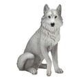 thumbnail image 2 of Ebros Large Dakota Wildlife Sitting Alpha Gray Wolf Statue 20.5" H, 2 of 9