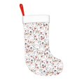thumbnail image 2 of Salouo Cat Bear Rabbit Print Christmas Stockings,Large Xmas Stocking Set of 1 Holiday and Farmhouse Stocking for Christmas Holiday Party Decoration(17.7*11 Inch), 2 of 7