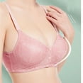 thumbnail image 4 of Paiwinds Front Closure Bra for Women Wireless Lace Comfort Bra Breathable Everyday Underwear with Side Support, 4 of 9