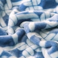 thumbnail image 5 of Plaid Flannel Sherpa Throw Blanket,Navy, 5 of 5