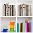 thumbnail image 6 of Yayeee Canvas Storage Basket with Handles for Shelves Fabric Bins Closet Organizer, Brown Abstract Stripes, 6 of 8