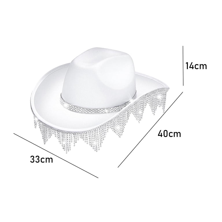 BLESIYA Rhinestones Tassels Cowboy Hat with Bandana  display picture 1