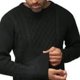 thumbnail image 4 of X RAY JEANS Mens Crewneck Mixed Texture Sweater, Black, M, 4 of 5
