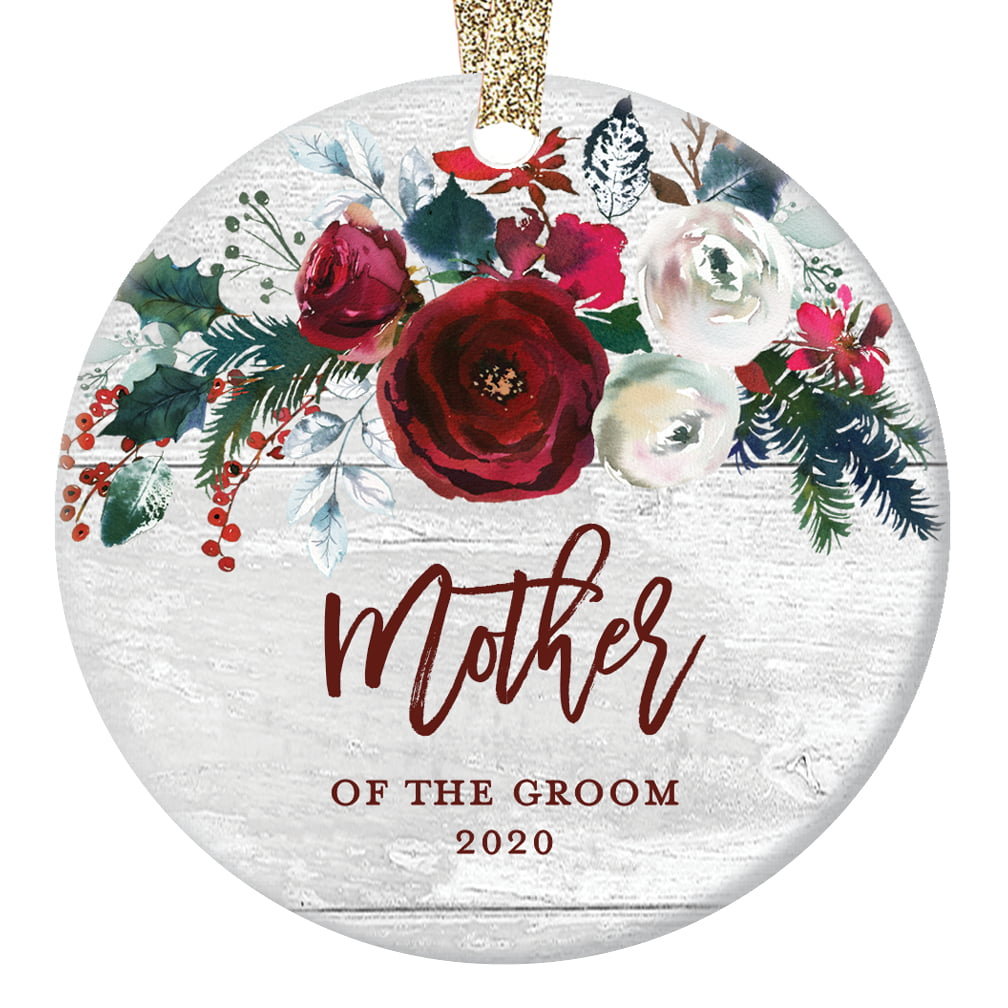 mother son christmas ornament