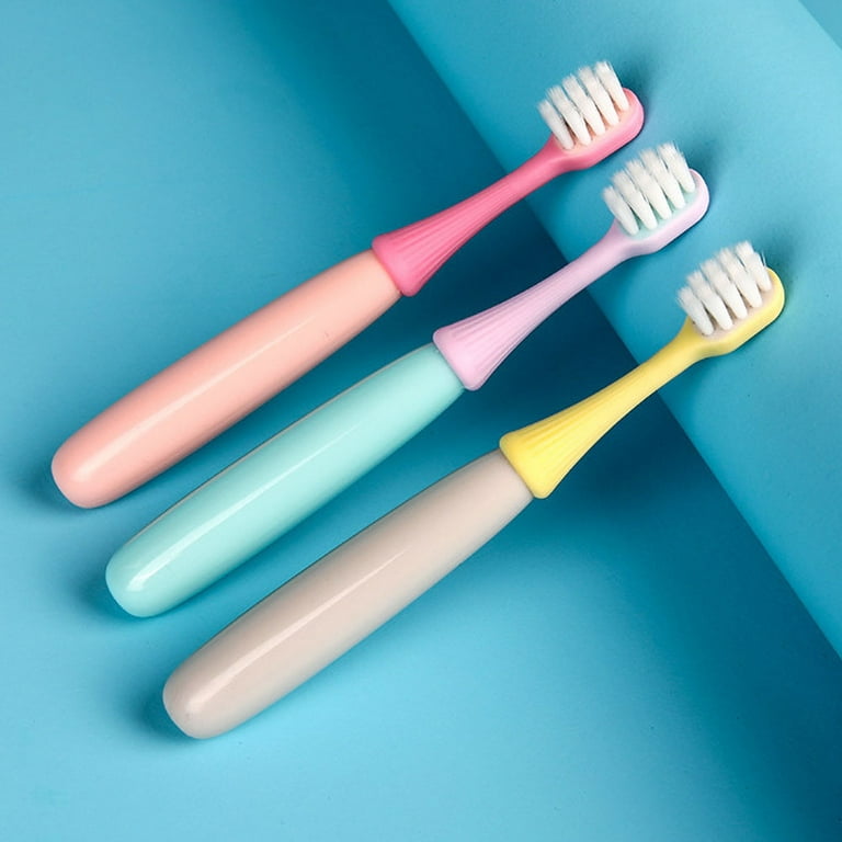 MyBeauty 3Pcs Cute Mushroom Soft Children Toothbrushes Cleaning Dental Oral  Care Supplies 