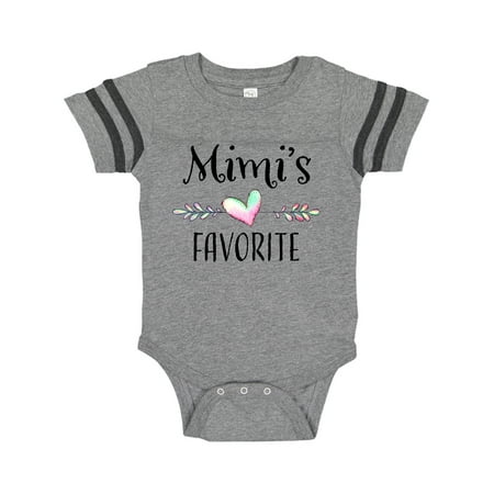 

Inktastic Mimi s Favorite- Heart Grandchild Gift Baby Boy or Baby Girl Bodysuit