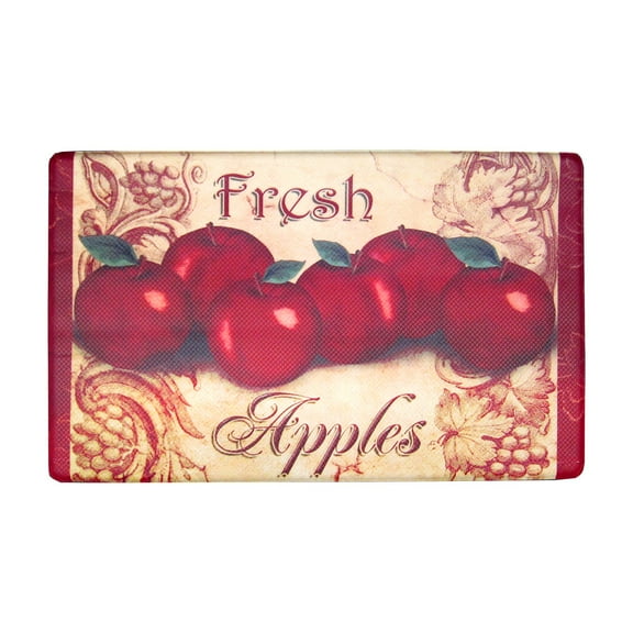 Daniel's Anti Fatigue Delicious Apples Mat In Multicolor, 18 x 30 In, Rubber Non-Slip Backing