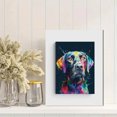 thumbnail image 2 of Colorful Dog Portrait Canvas Wall Art 15.75x11.81 Inches, 2 of 8