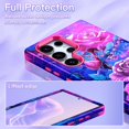 thumbnail image 3 of baomifa-for Galaxy S23 Ultra Case Shockproof Full Body Protection 3 in 1 Heavy Duty Hard PC+Soft Silicone Rugged Drop Protective Flower Case for Samsung Galaxy S23 Ultra 6.8" 2023,Rose Red, 3 of 4