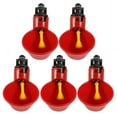 thumbnail image 2 of Bebedero automático, 5 uds., bebedero automático de plástico para pájaros y pollos, cuencos para beber agua, características líderes en su clase, 2 of 8