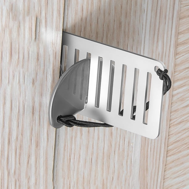 TABLETREANDS Dispositivo Portátil De Para Puerta Interior Color Plata Ideal Para Seguridad En Viajes