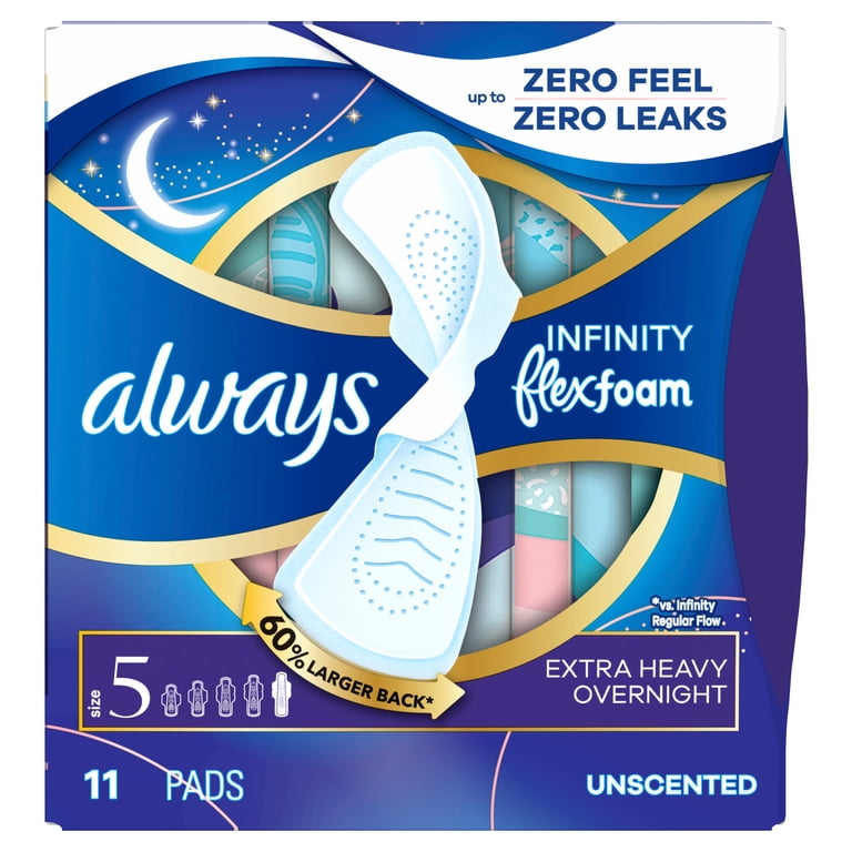 Always Infinity with FlexFoam Pads, Size 5, Extra Heavy Overnight Always Infinity with FlexFoam Pads, Size 5, Extra Heavy Overnight