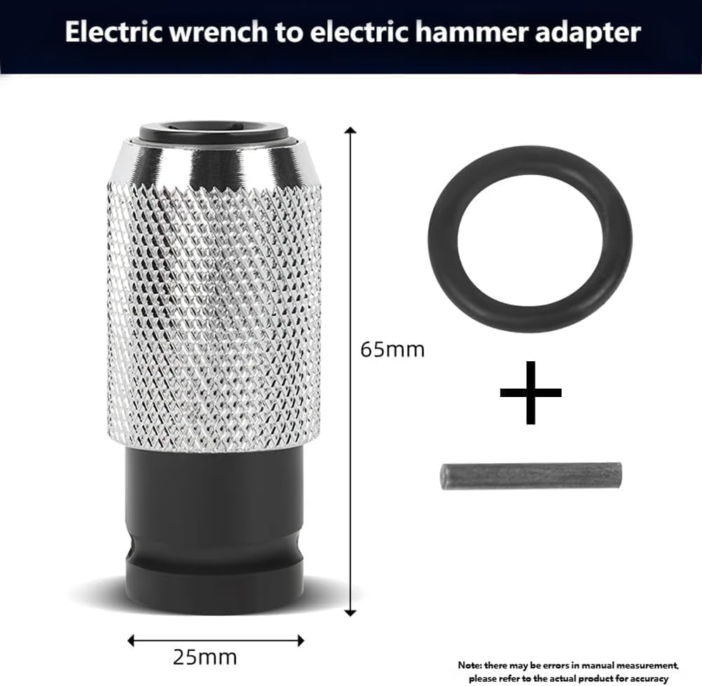 2026 New Rotary Hammer Adapter With Impact Drill Bits Set, Electric Hammer To Drill Converter, Air Hammer Socket Adapter Forged From Chrome Vanadium Steel(1pcs,adapter)
