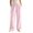 Pink, variant on ClodeEU Women's Elastic Waist Fleece Wide Leg Lounge Pants ,Warm Winter Homewear Sleep Bottoms With Pockets ,Women's Plus L