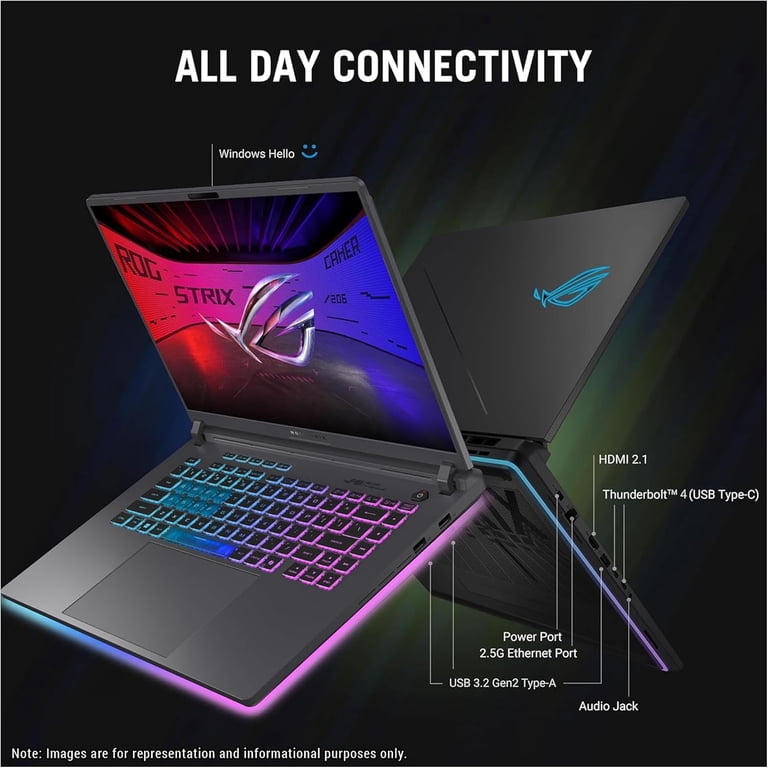 ASUS ROG Strix G16 Gaming Laptop, Intel i7-14650HX, 16 GB DDR5 RAM