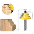 thumbnail image 1 of Woodworking Milling Cutter, Double Roman Ogee Cutter, Wear Resistance For Wood Line Handrail Line Cabinet Line, 1 of 8