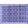 thumbnail image 1 of Ahgly Company Machine Washable Indoor Rectangle Persian Blue Traditional Area Rugs, 2' x 4', 1 of 4