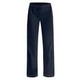 thumbnail image 4 of SELONE Navy Womens Wide Leg Trousers Work Mid Waist Plus Size Lounge Pants Wide Leg Cropped Trouser Loose Casual Long Beach Pants Pull on Solid Lightweight Comfy 3XL Tall Breathable Summer Clothes, 4 of 7