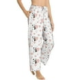 thumbnail image 2 of Uemuo Heart Panda Pattern Women's Wide Leg Palazzo Lounge Pants with Pockets Light Weight Loose Comfy Casual Pajama Pants-Medium, 2 of 9