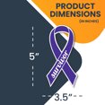thumbnail image 2 of Magnet Me Up Support Hodgkins Lymphoma and Testicular Cancer Survivor Violet Ribbon Magnet Decal, 3.5x7 In, Vinyl Automotive Magnet, 2 of 7