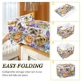 thumbnail image 4 of Large Collapsible Storage Box Flip Lid Fabric Decorative Organizer Container Basket with Handles 16.5×12.6×11.8in Lovely Yorkshire Terrier Dogs, 4 of 7