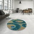 thumbnail image 3 of Ahgly Company Indoor Rectangle Patterned Dinosaur Green Area Rugs, 5' x 7', 3 of 6