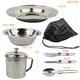 thumbnail image 4 of Portátil 201 de acero inoxidable Vajilla al aire libre Camping Barbacoa Backpacking Cuchara de emergencia Bifurcación Cubiertos 6pcs / Set Inevent OD003507-00B, 4 of 7