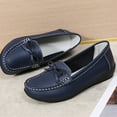 thumbnail image 5 of Mepaouo Loafers for Women Business Casual Shoes Comfortable Bowknot Penny Loafer Slip on Work Flats Blue 7, 5 of 9