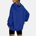 thumbnail image 4 of ylioge S-5X Plus Size Hoodies for Women with Front Pocket Fleece Lined Sweatshirts Womens Casual Solid Color Pullover Athletic Workout Hoodie Tops, 4 of 7