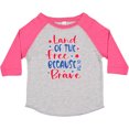 thumbnail image 3 of Inktastic Memorial Day Land of the Free Because of the Brave Boys or Girls Toddler T-Shirt, 3 of 5