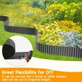 thumbnail image 6 of MTART Metal Garden Edging 6Inch x 40FT, Sturdy Corrugated Steel Landscaping Border with Safe Hemmed Edges, Easy Installation for DIY Flower Beds, Lawns, Pathways, Tree Rings, Yards (Black), 6 of 8