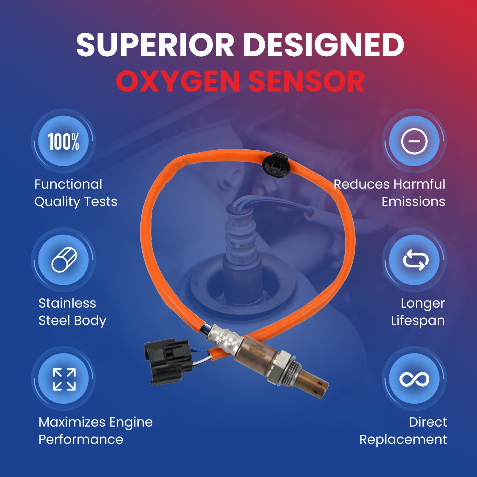 MOCA AUTOPARTS 234-9123 Upstream O2 Oxygen Sensor Fit for 2006-2010 Subaru Forester 2.5L & 2006-2009 Subaru Legacy Outback 2.5L
