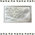 thumbnail image 1 of HUASHENG Map Bucket List Map 2024 New Decor Bucket List Map Decor Wood Halloween Map Handmade Fear Map Puzzle Decoration, 1 of 5
