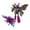 Purple, variant on syligr Insect Transforming Robot Toy, Alloy Mecha Model Kit with Animal Bug Design, STEM Educational Building Toy for Kids Ages 8-12, Cicada Bee Dragonfly Moth Action Figure, Collection Model Set