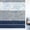 blue, variant on Black Grey Stripe Window Privacy Film Stain Glass,Reusable Decorative Rainbow Window Film,Modern Art Horizontal Striped Static Cling Sun Blocking Stickers Decals Covers 17.7" x 39.3" (2pcs)