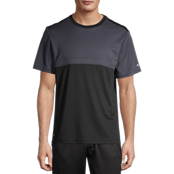 Russell Men's and Big Men's Active Colorblock Tee, up to Size 5XL