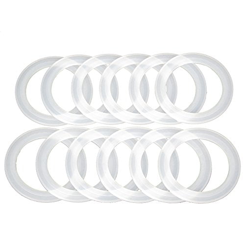 Snap Fit Seals for Plastic Mason Jar Lids Wide Mouth by County Line Kitchen 