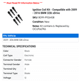 thumbnail image 2 of Ignition Coil Kit - Compatible with 2009 - 2016 BMW 328i xDrive 2010 2011 2012 2013 2014 2015, 2 of 2