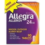 Allegra Allergy Relief Non-Drowsy Antihistamine 24-Hour Allergy Relief 180 mg 90 tablets *EN