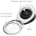 thumbnail image 2 of Äggskivare i rostfritt stål med 2-i-1 hållbar metallskiva, 2 of 5