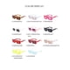 thumbnail image 4 of Gafas De Sol Cuadradas Para Mujer/Hombre Vintage Retro Sombras, 4 of 4