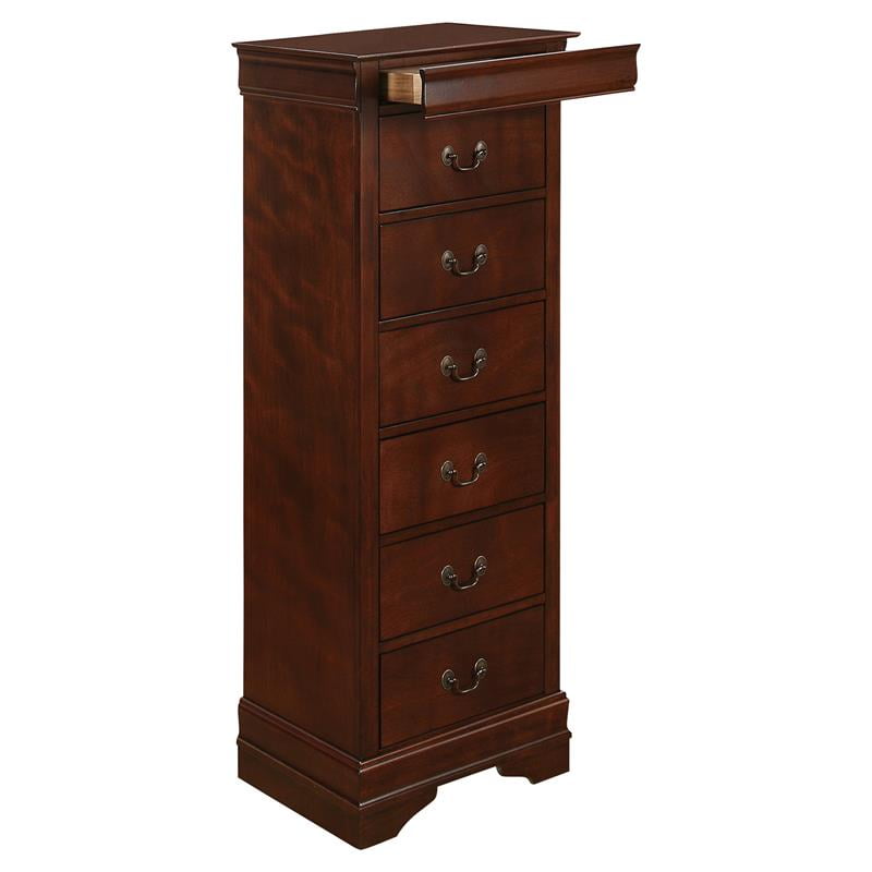 Lexicon Mayville Traditional Wood 7Drawer Lingerie Chest in Brown