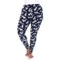 thumbnail image 1 of Plus Size Super Soft Midi-Rise Printed Leggings for Womens, Blue, 1 of 1