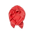 thumbnail image 4 of KISS Colors & Care Soft & Silky Pre-Tied Top Knot Bow Turban Wrap for Toddlers - Coral Pink, 4 of 8